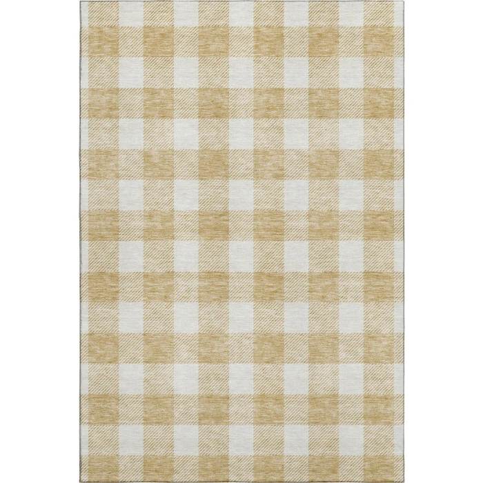 Addison Mayfield Gold AMF923 - 8ft. Round Rug