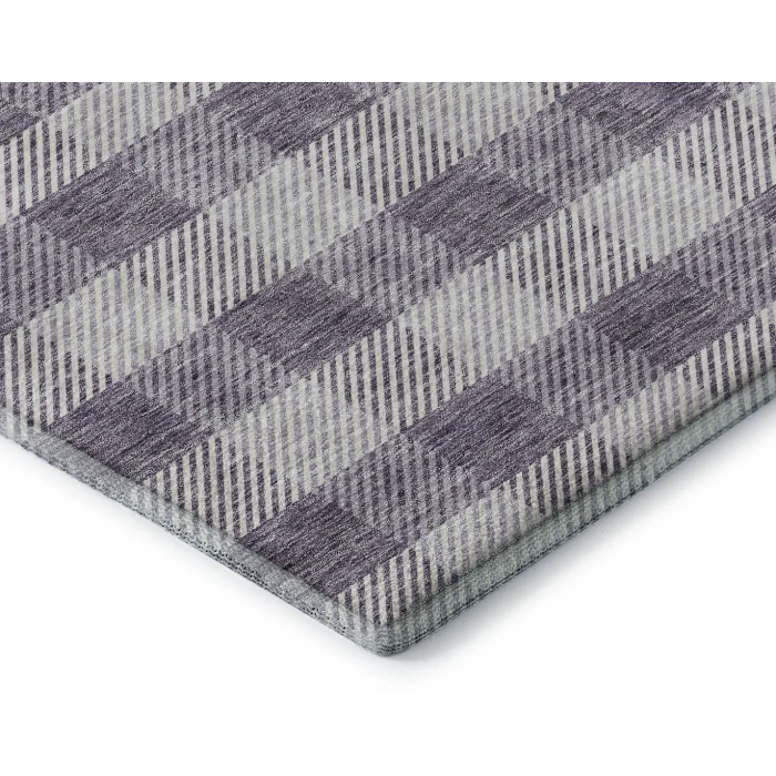 Addison Mayfield Purple AMF924 - 8ft. Round Rug