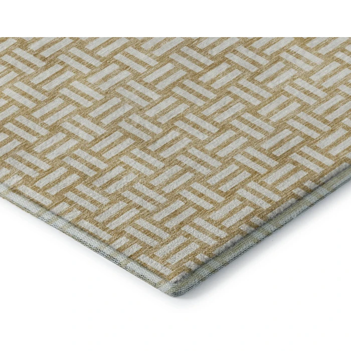 Addison Mayfield Gold AMF925 - 8ft. Round Rug