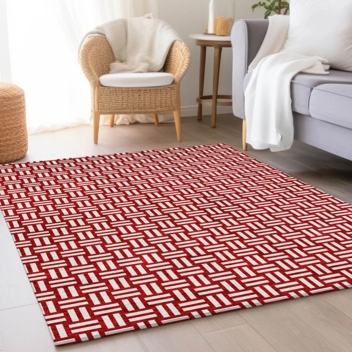 Addison Mayfield Red AMF925 8ft. x 10ft. Rect. Rug