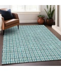 Addison Mayfield Teal AMF925 - 8ft. Round Rug