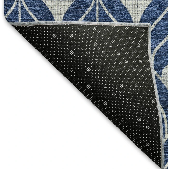 Addison Mayfield Blue AMF927 - 8ft. Round Rug