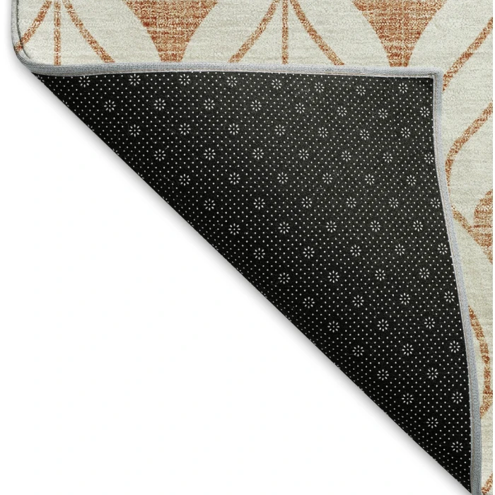 Addison Mayfield Orange AMF927 - 8ft. Round Rug