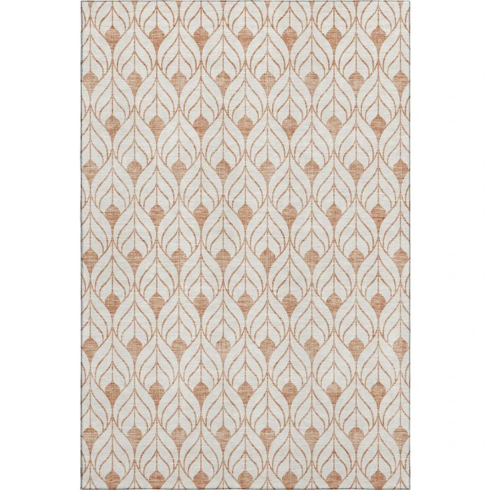Addison Mayfield Orange AMF927 - 8ft. Round Rug