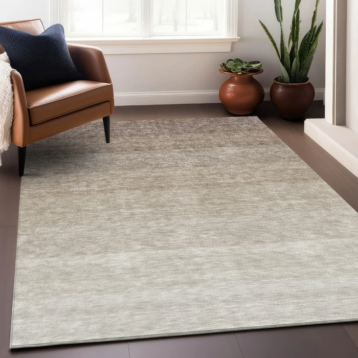 Addison Mayfield Brown AMF928 - 8ft. Round Rug