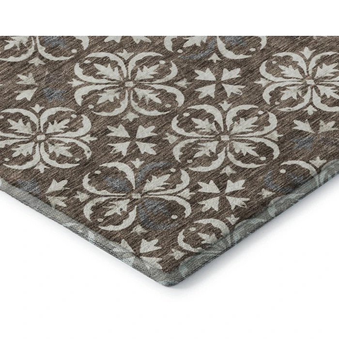 Addison Mayfield Brown AMF930 - 8ft. Round Rug