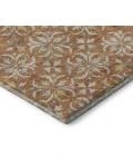 Addison Mayfield Orange AMF930 - 8ft. Round Rug