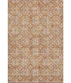 Addison Mayfield Orange AMF930 - 8ft. Round Rug