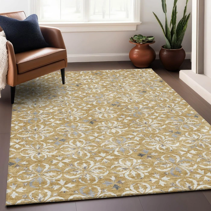 Addison Mayfield Gold AMF930 9ft. x 12ft. Rect. Rug