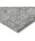 Addison Mayfield Gray AMF930 - 8ft. Round Rug