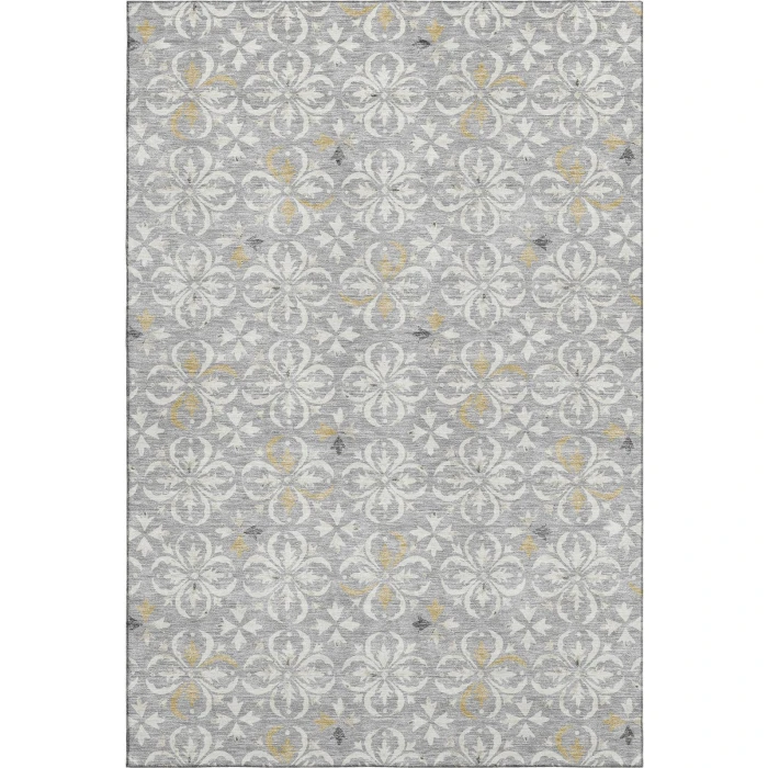 Addison Mayfield Gray AMF930 - 8ft. Round Rug