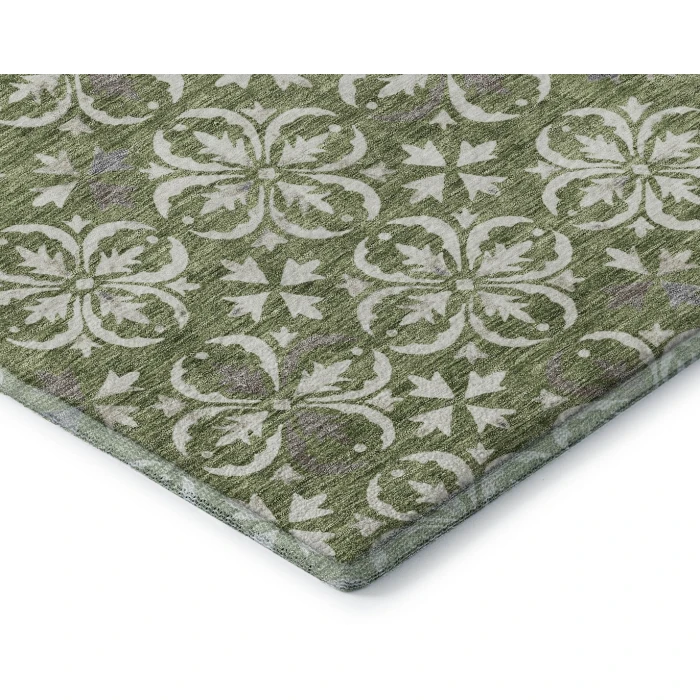 Addison Mayfield Green AMF930 - 8ft. Round Rug