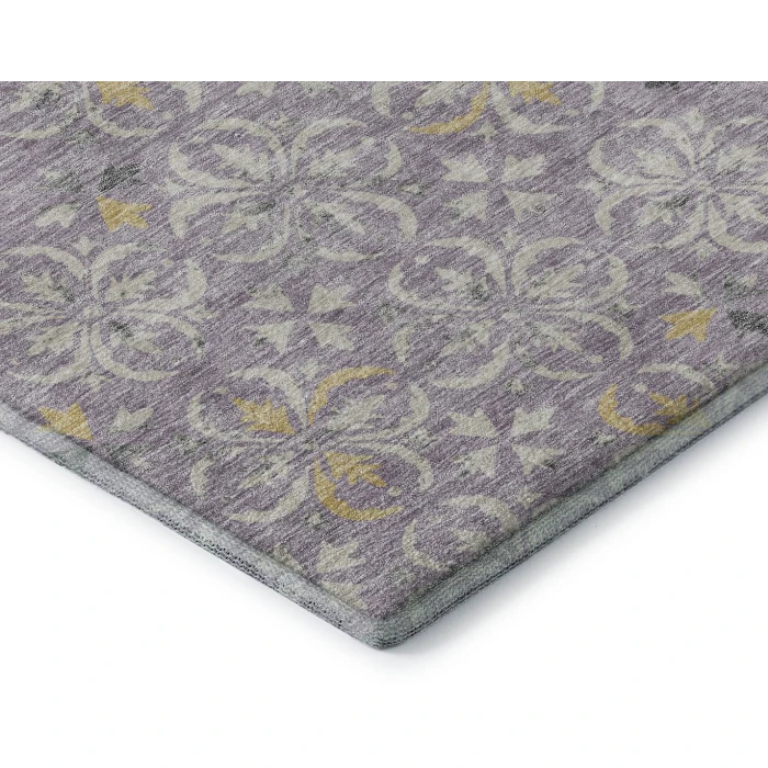 Addison Mayfield Purple AMF930 - 8ft. Round Rug