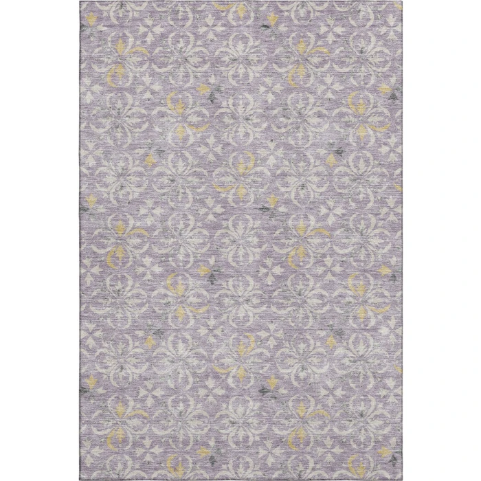 Addison Mayfield Purple AMF930 - 8ft. Round Rug