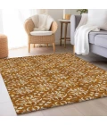 Addison Mayfield Orange AMF930 - 8ft. Round Rug