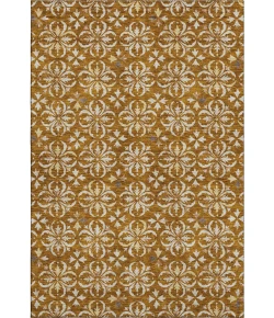Addison Mayfield Orange AMF930 - 8ft. Round Rug