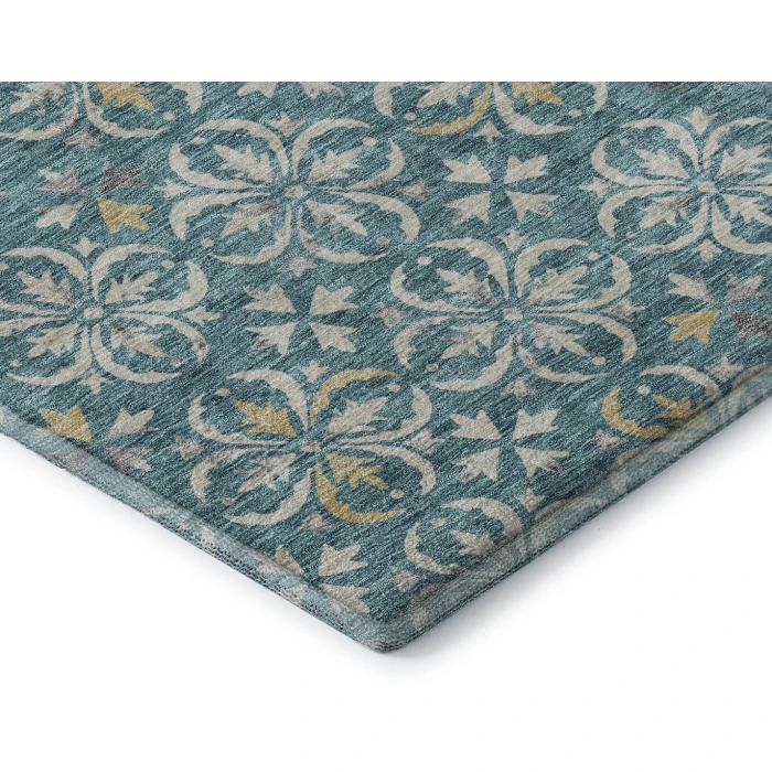 Addison Mayfield Teal AMF930 2ft. 3in. x 7ft. 6in. Rect. Rug