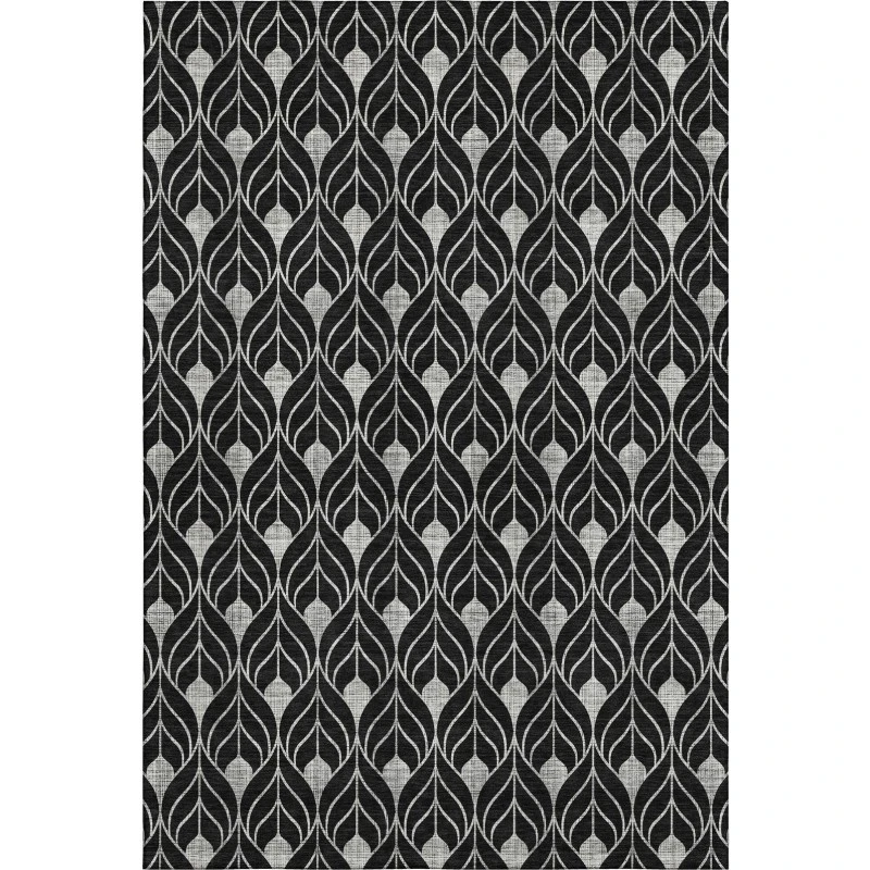 Addison Mayfield Black AMF931 9ft. x 12ft. Rect. Rug