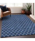 Addison Mayfield Blue AMF932 - 8ft. Round Rug