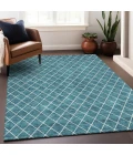 Addison Mayfield Teal AMF932 5ft. x 7ft. 6in. Rect. Rug