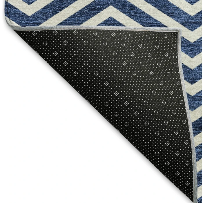 Addison Mayfield Blue AMF934 - 8ft. Round Rug