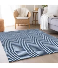 Addison Mayfield Blue AMF934 - 8ft. Round Rug