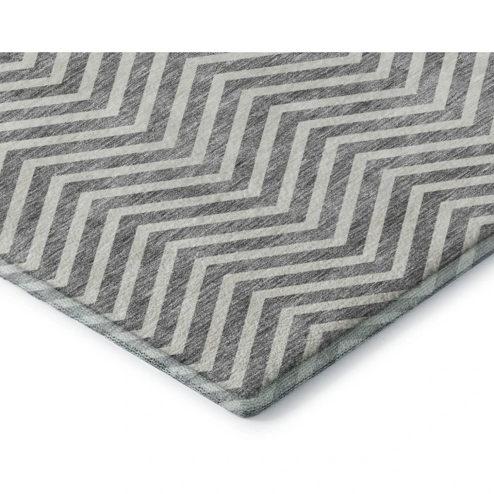 Addison Mayfield Gray AMF934 - 8ft. Round Rug