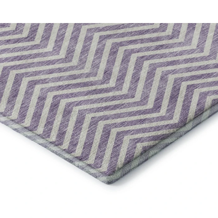 Addison Mayfield Purple AMF934 - 8ft. Round Rug