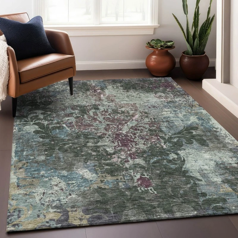 Addison Mayfield Green AMF936 - 8ft. Round Rug
