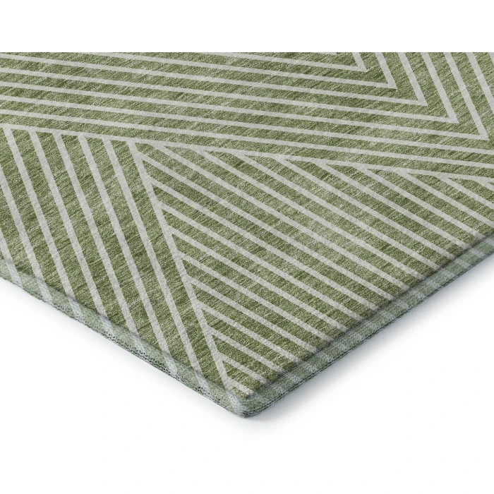 Addison Mayfield Green AMF937 - 8ft. Round Rug