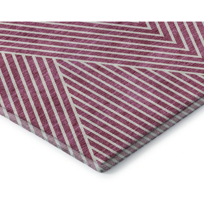 Addison Mayfield Pink AMF937 - 8ft. Round Rug