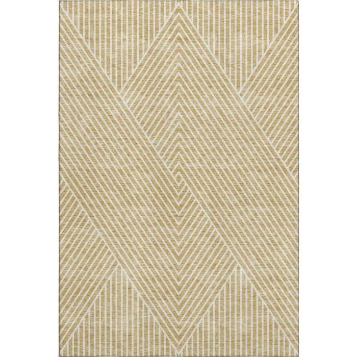 Addison Mayfield Gold AMF937 - 8ft. Round Rug