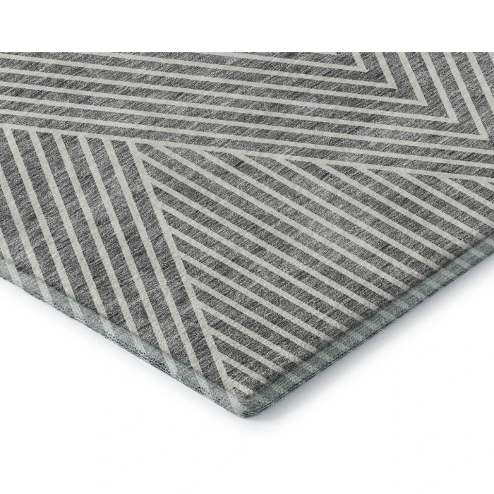 Addison Mayfield Gray AMF937 - 8ft. Round Rug