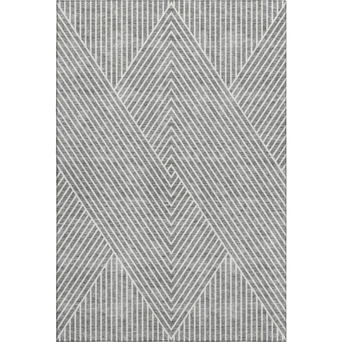 Addison Mayfield Gray AMF937 - 8ft. Round Rug