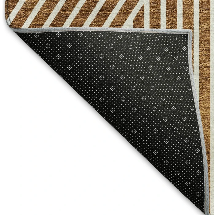 Addison Mayfield Orange AMF937 - 8ft. Round Rug