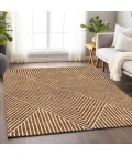 Addison Mayfield Orange AMF937 - 8ft. Round Rug