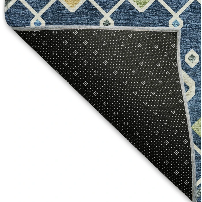 Addison Mayfield Blue AMF938 - 8ft. Round Rug