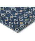 Addison Mayfield Blue AMF938 - 8ft. Round Rug