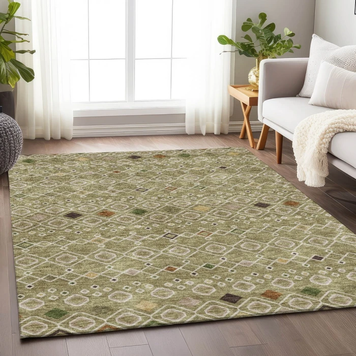Addison Mayfield Green AMF938 5ft. x 7ft. 6in. Rect. Rug