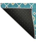 Addison Mayfield Teal AMF938 - 8ft. Round Rug