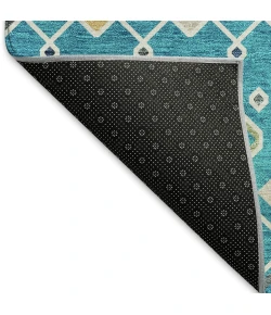 Addison Mayfield Teal AMF938 - 8ft. Round Rug