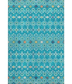 Addison Mayfield Teal AMF938 - 8ft. Round Rug