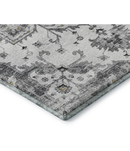 Addison Mayfield Gray AMF93 - 8ft. Round Rug