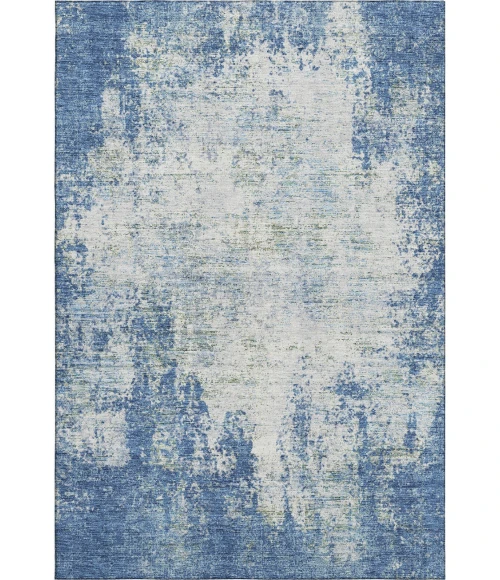 Addison Mayfield Blue AMF940 - 8ft. Round Rug