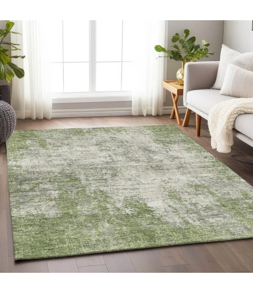 Addison Mayfield Green AMF940 - 8ft. Round Rug