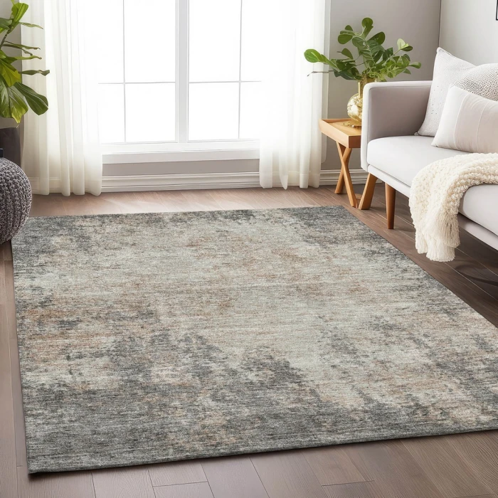 Addison Mayfield Brown AMF940 - 8ft. Round Rug