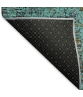 Addison Mayfield Teal AMF940 - 8ft. Round Rug