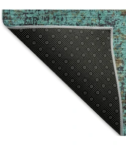 Addison Mayfield Teal AMF940 - 8ft. Round Rug