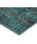 Addison Mayfield Teal AMF940 - 8ft. Round Rug