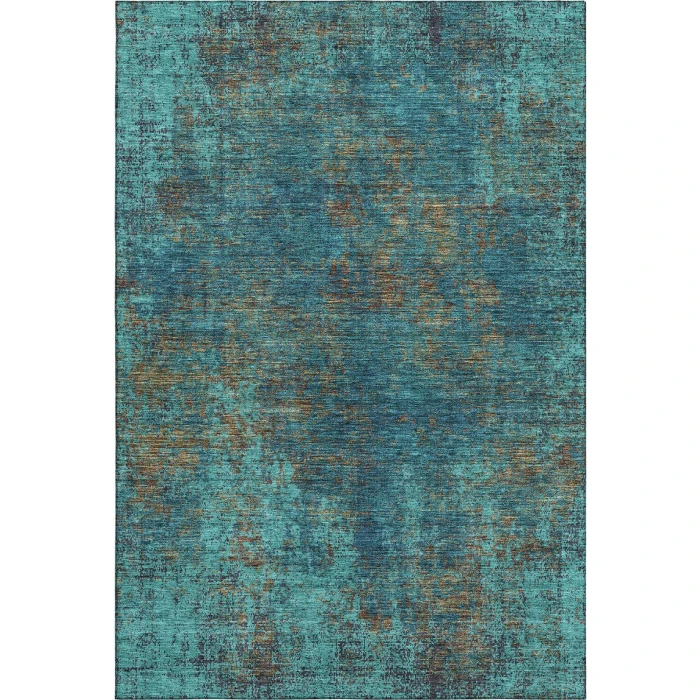 Addison Mayfield Teal AMF940 - 8ft. Round Rug